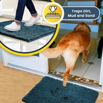 Muddy Mat® Absorbent Microfiber Door Mat in Blue
