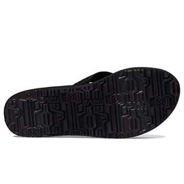 Teva Women's Mush II-W Flip Flop Sandals in Fronds Black