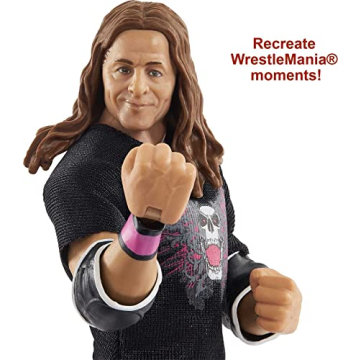 Bret Hart WrestleMania Action Figure - 6-in Collectible