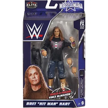 Bret Hart WrestleMania Action Figure - 6-in Collectible