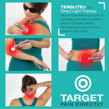 Red Light Therapy for Body - Clinical Grade Red Light Therapy - TENDLITE LED Light 660nm. Red Light Therapy Device Professional Joint/Muscle Care at Home - High Power for Fast Relief by SHINE