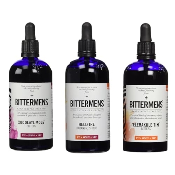 Bittermens Best Sellers Bundle: Xocolatl Mole, Hellfire Habanero, Elemakule Tiki, 5oz - All Natural ...