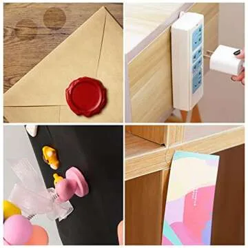 360 PCS Double Sided Adhesive Wax Seal Stickers Removable Sticky Tack Putty for Wax Seal Stickers Adhesive Wax Seal Backing for Wax Sealing (1 inch)