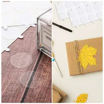 360 PCS Double Sided Adhesive Wax Seal Stickers Removable Sticky Tack Putty for Wax Seal Stickers Adhesive Wax Seal Backing for Wax Sealing (1 inch)