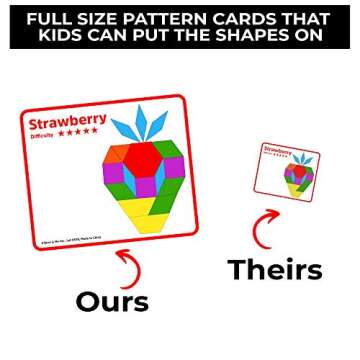 3 Bees & Me Wooden Pattern Blocks Fun Montessori Toys