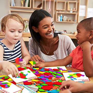3 Bees & Me Wooden Pattern Blocks Fun Montessori Toys