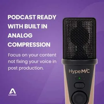 Apogee Hype Mic - USB Microphone for Professional Recording and Streaming