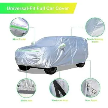 YINOK Waterproof SUV Car Cover with Door Zipper