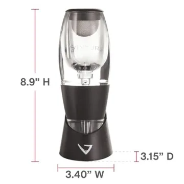 Vinturi Red Wine Aerator Stylish Design Smoother Finish