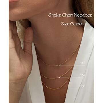 DEARMAY Gold Herringbone Choker Necklace for Women