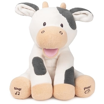 Baby GUND Buttermilk the Cow Animated Plush: A Soft Singing Sensory Toy for Babies
