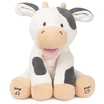 Baby GUND Buttermilk the Cow Animated Plush: A Soft Singing Sensory Toy for Babies