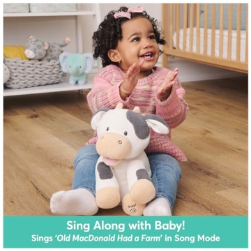 Baby GUND Buttermilk Cow Plush - Singing Educational Animal Toy