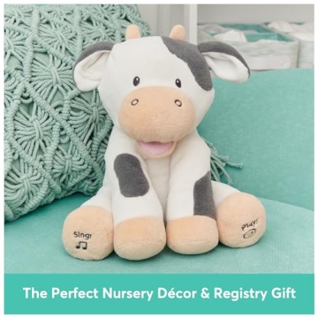 Baby GUND Buttermilk Cow Plush - Singing Educational Animal Toy