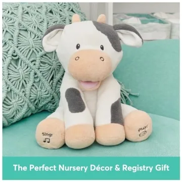 Baby GUND Buttermilk Cow Plush - Singing Educational Animal Toy