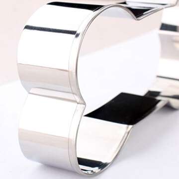 HAZOULEN 3-Piece Dog Bone Shaped Cookie Cutter Set, Stainless Steel