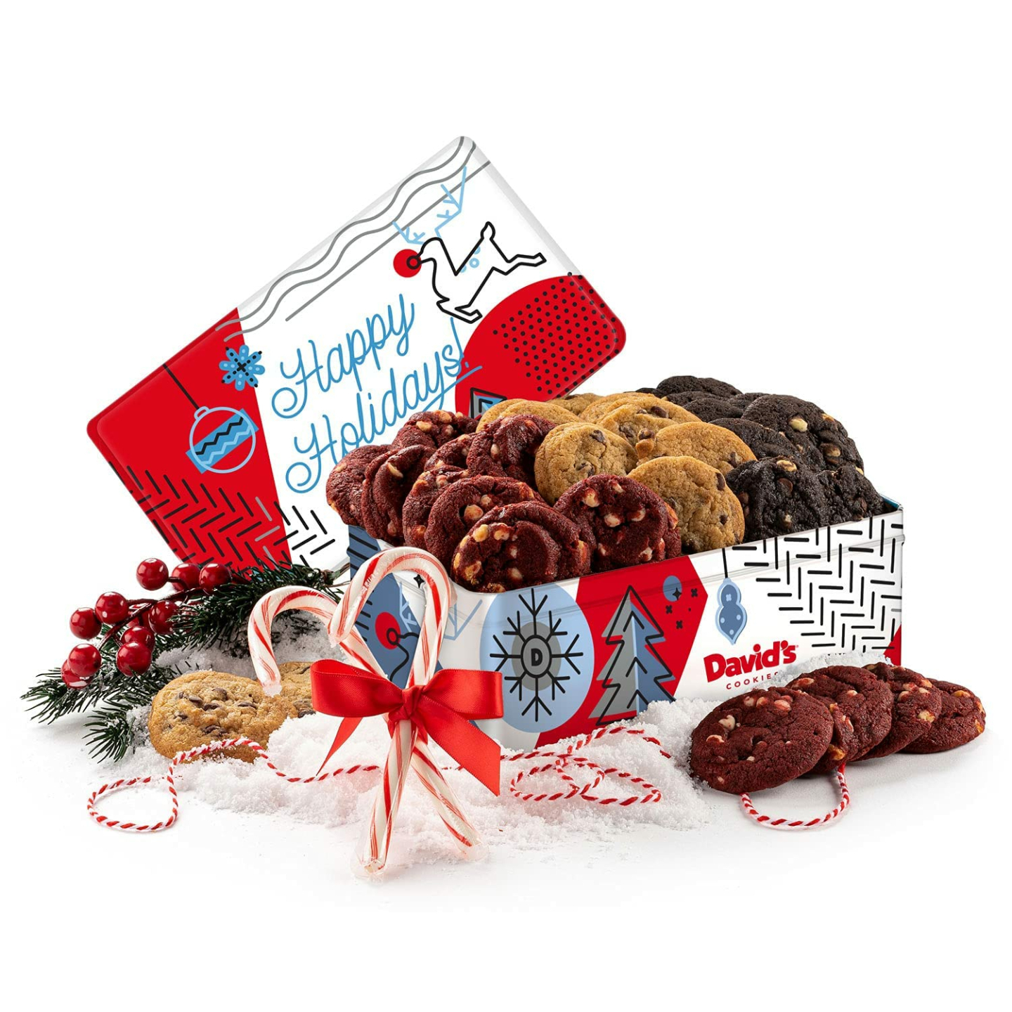 Winter Wonderland Christmas Cookies Gift Basket