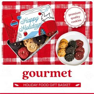 Winter Wonderland Christmas Cookies Gift Basket