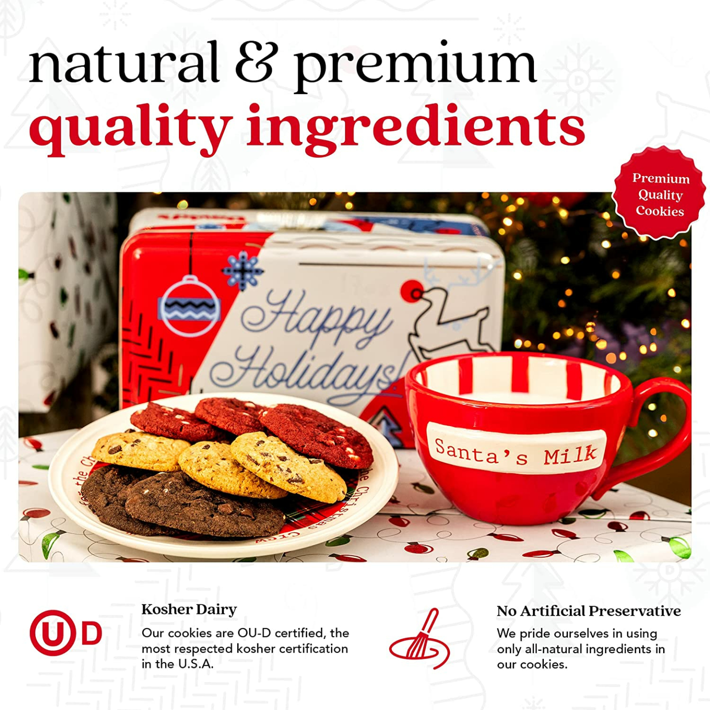 Winter Wonderland Christmas Cookies Gift Basket