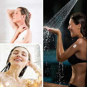 G6 Adhesive Patches Waterproof - 55 Pack Invisible Water-Resistant G6 Overpatch Transparent Stickers for G6-HECHUAN