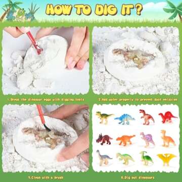 Excavate Dinosaurs with the Dino Eggs Dig Kit for Kids