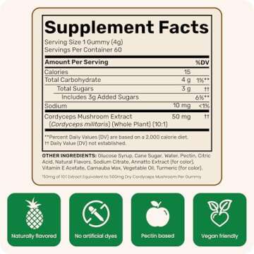 Fungies Cordyceps Gummies for Natural Energy Support