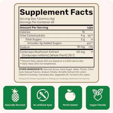 Fungies Cordyceps Gummies for Natural Energy Support