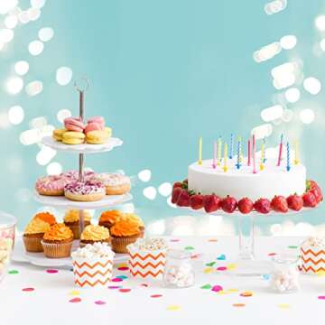 Cokiecan 600 Pcs White Cupcake Liners Standard Size Baking Cups Food-Grade Greaseproof Paper Muffin Liners, No Smell Cupcake Wrappers for Wedding Birthday Party