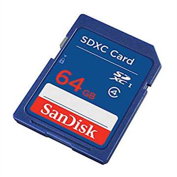 SanDisk 64GB Class 4 SDXC Flash Memory Card, Frustration-Free Packaging- SDSDB-064G-AFFP (Label May Change)