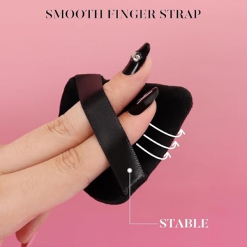 BEAKEY Velvet Triangle Powder Puffs for Makeup Perfection