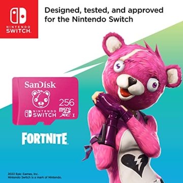 SanDisk 256GB microSDXC Card for Nintendo Switch - Fortnite Edition