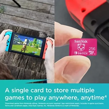SanDisk 256GB microSDXC Card for Nintendo Switch - Fortnite Edition