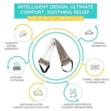 Microwavable Heating Pad for Pain Relief and Comfort