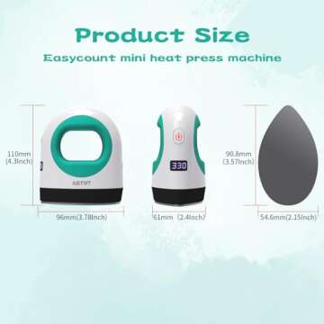 Compact Mini Heat Press Machine for DIY Projects