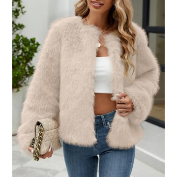 Luxurious Faux Fur Cropped Jacket for Women
