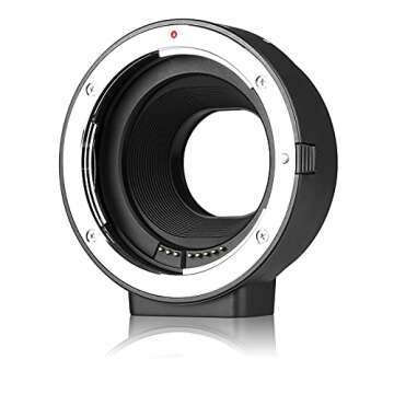 Meike MK-C-AF4 Lens Adapter EF-EOS M Auto-Focus Lens Converter for Canon EF/EF-S Lens to Canon EOS-M...