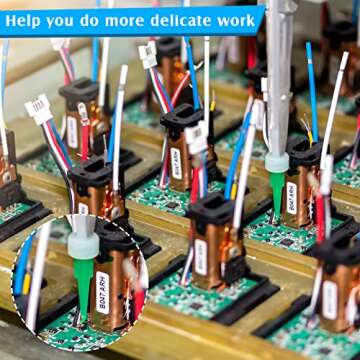 160 Pieces 8 Size Plastic Tapered Pinhead Blunt Syringe Tips Adhesive Dispensing Plastic Glue Tips for Oil or Glue Applicator