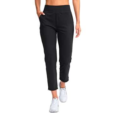 YYV Women's High Waist Golf Pants with Pockets and Style