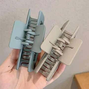 Whaline Jumbo Hair Claw Clips for Strong Hold and Style