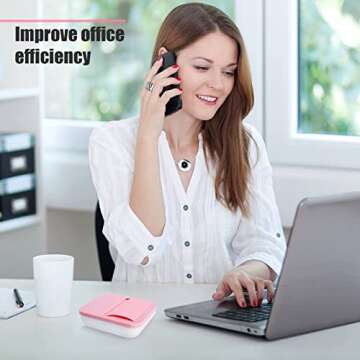 Toosell Sticky Note Dispenser for 1 Pack 3 Inches x 3 Inches Holder Set Designed to Work with Self-Stick Notes (Pink)