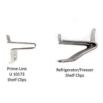Knape & Vogt Metal Shelf Bracket Clips 8 Pack
