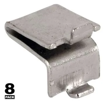 Knape & Vogt Metal Shelf Bracket Clips 8 Pack