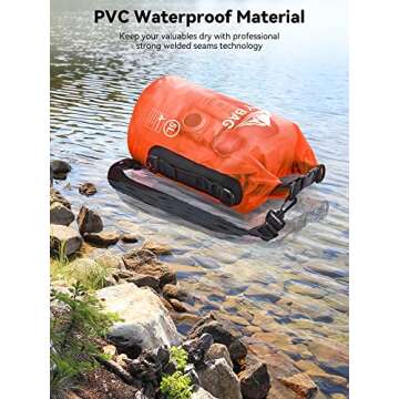 HEETA Waterproof Dry Bag for Camping and Water Sports