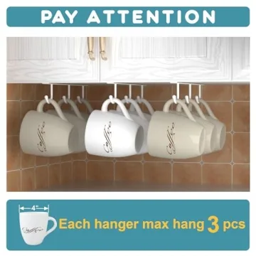 Innovative Under Cabinet Mug Holder for Organized Kitchen