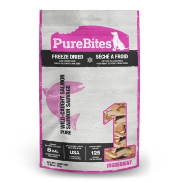 PureBites Freeze Dried Salmon Dog Treats 70g | 1 Ingredient | Made in USA