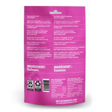 PureBites Freeze Dried Salmon Treats for Healthy Pets