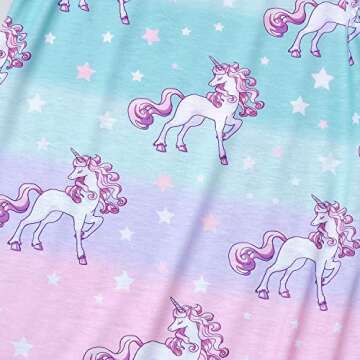 Girls & Dolls Star Unicorn Nightgowns - Size 10 11