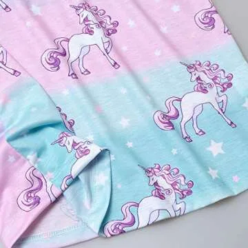 Girls & Dolls Star Unicorn Nightgowns - Size 10 11