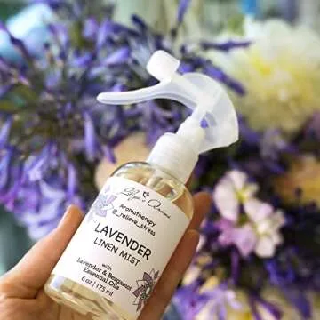 LILIYA’S AROMA Lavender Linen Mist for Stress Relief