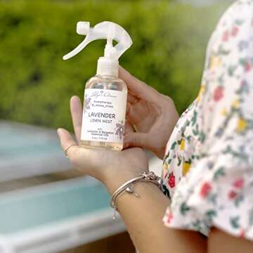 LILIYA’S AROMA Lavender Linen Mist for Stress Relief